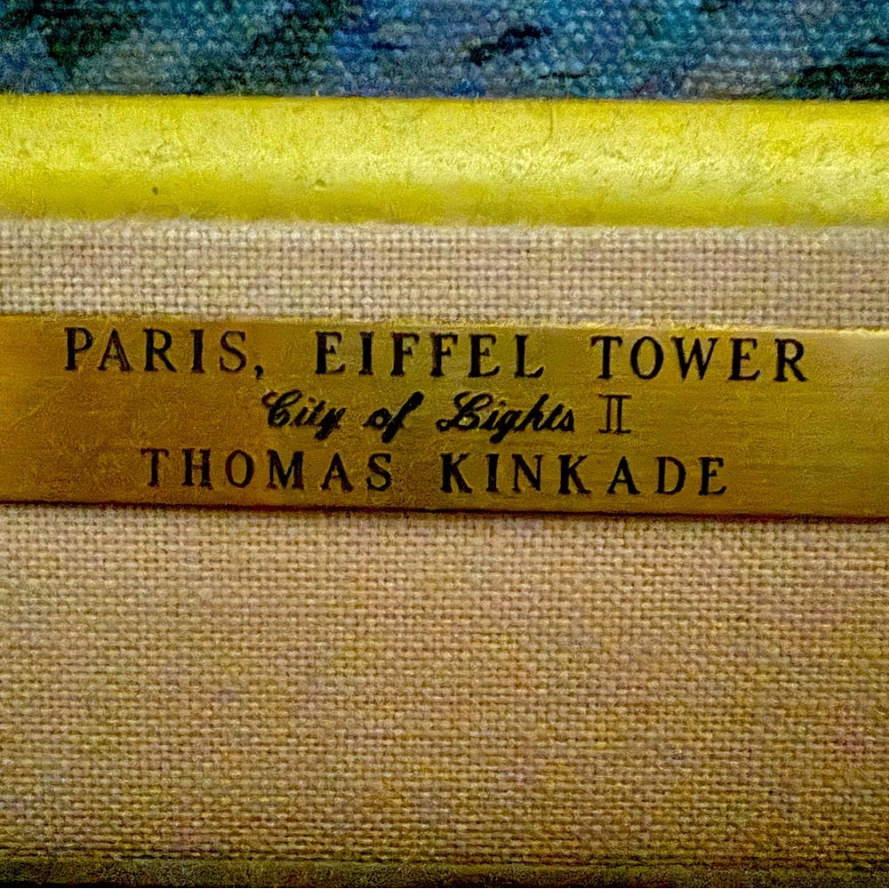 Painting by Thomas Kinkade- Paris Eiffel Tower, City of Lights